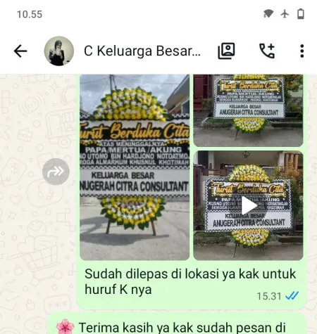 Pengiriman Papan Bunga Duka Klepu Butuh